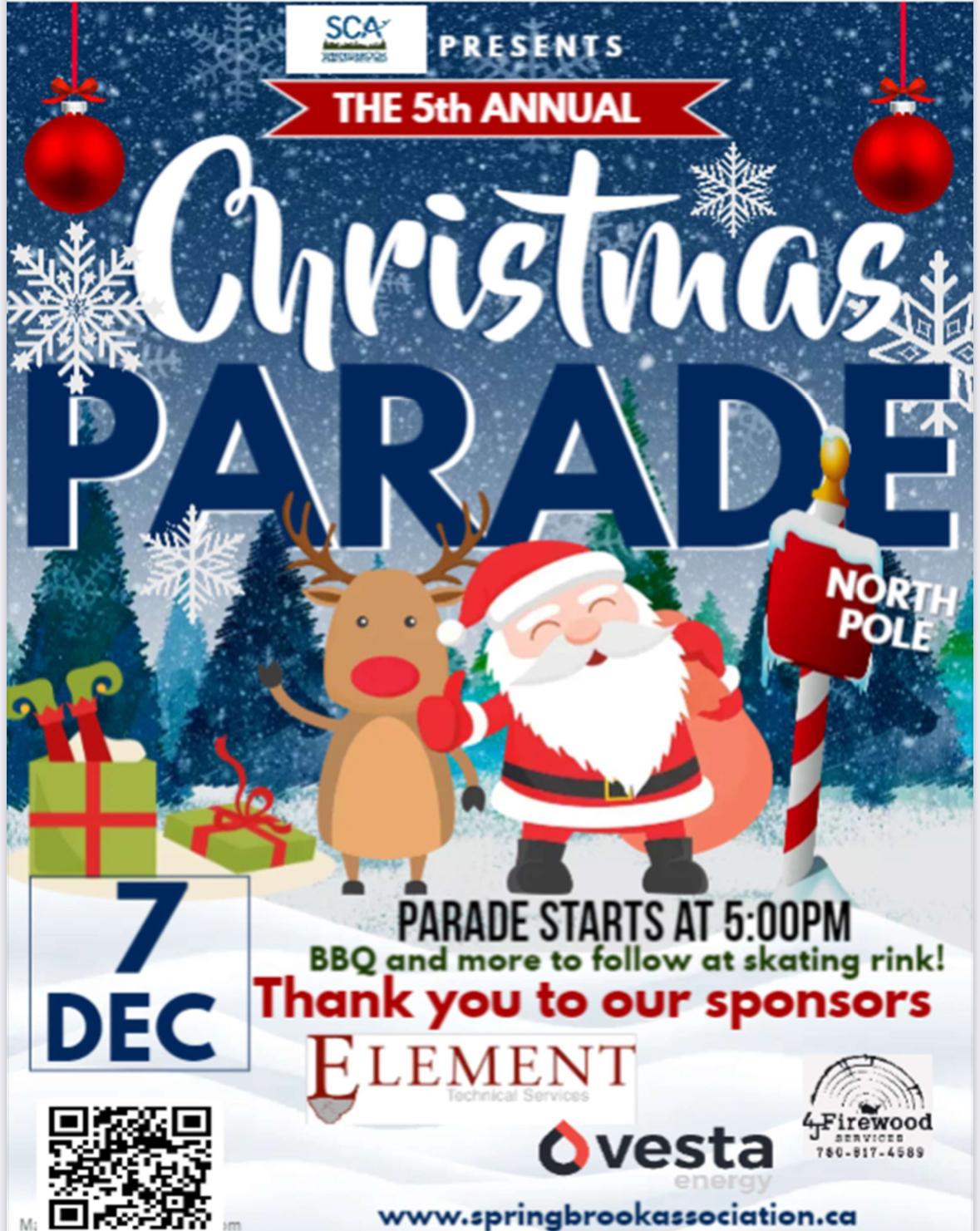 5th Annual Springbrook Santa Parade