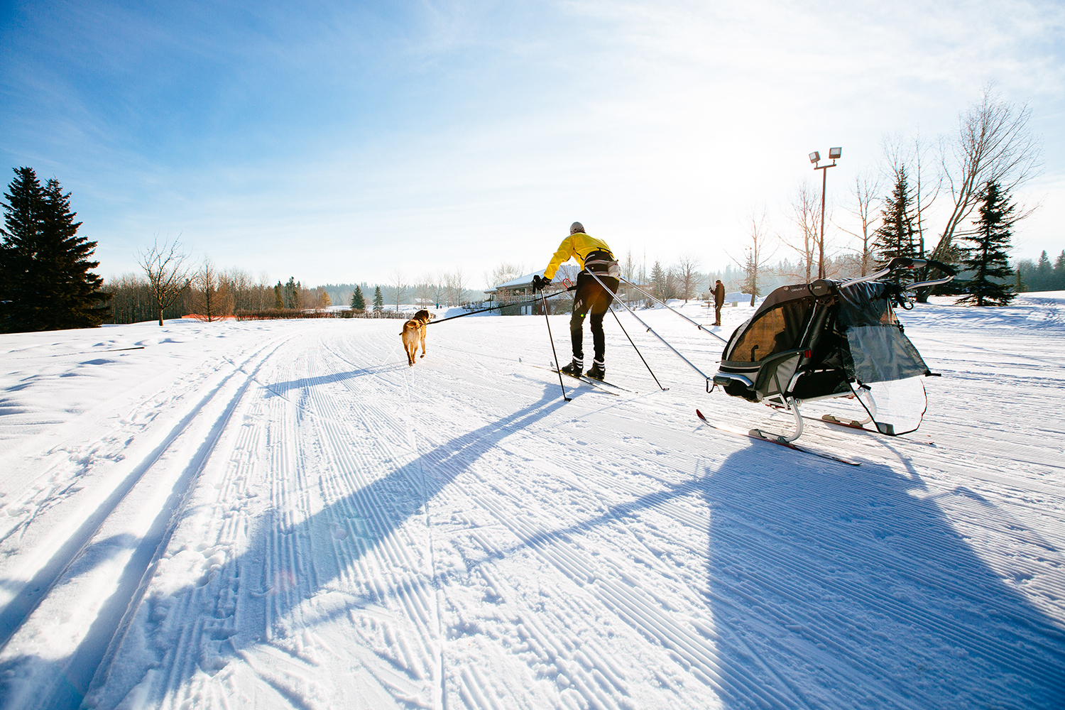 People at Riverbend Recreation enjoying the winter weather. 