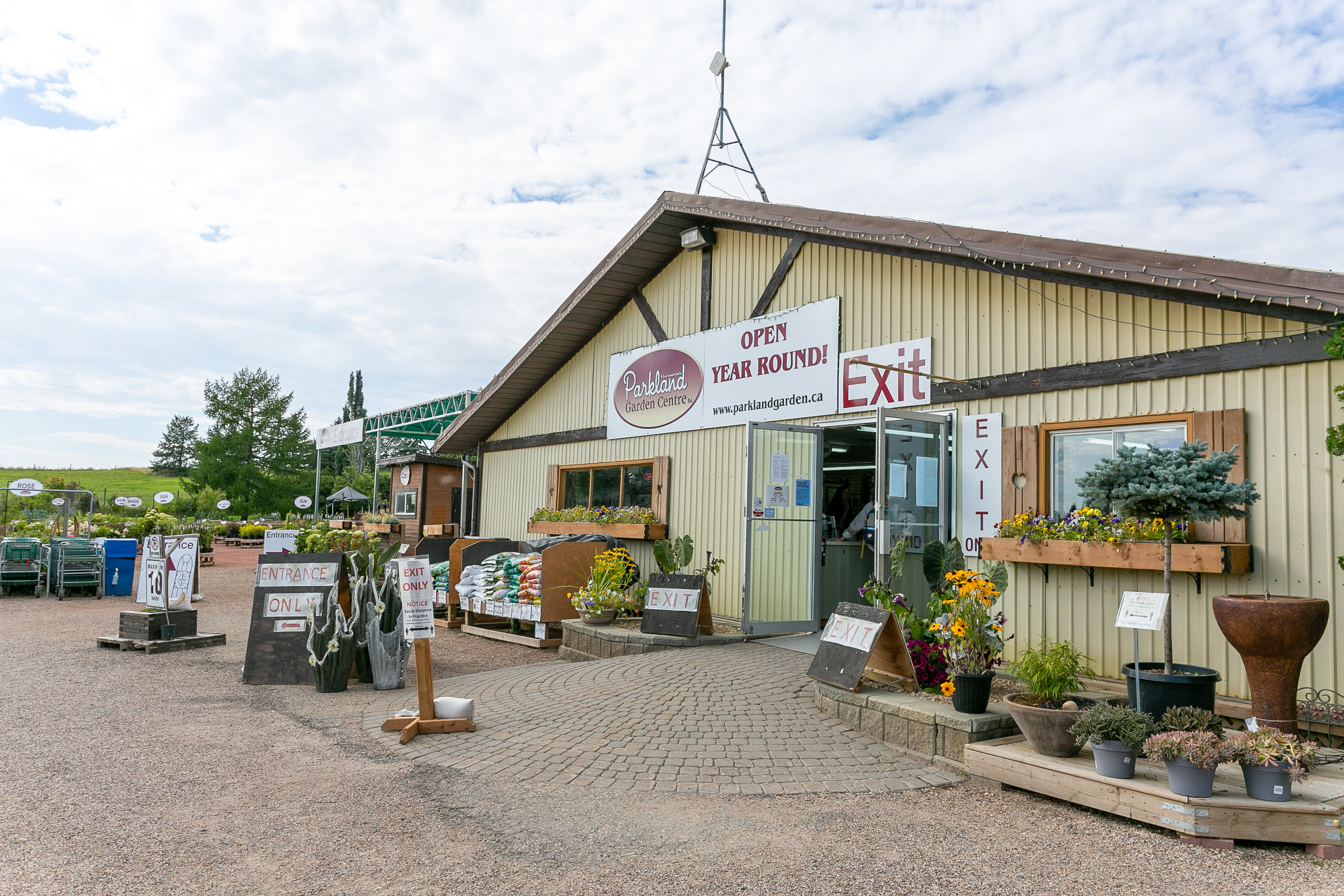 Photo of the Parkland Nurseries just outside of Red Deer. 