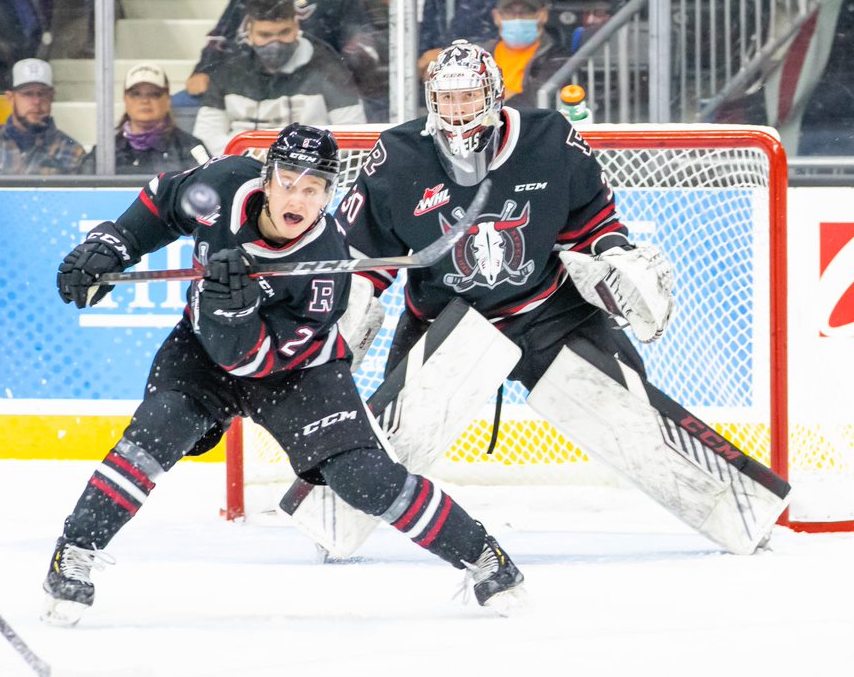 Photo of a Red Deer Rebels Hockey Player.