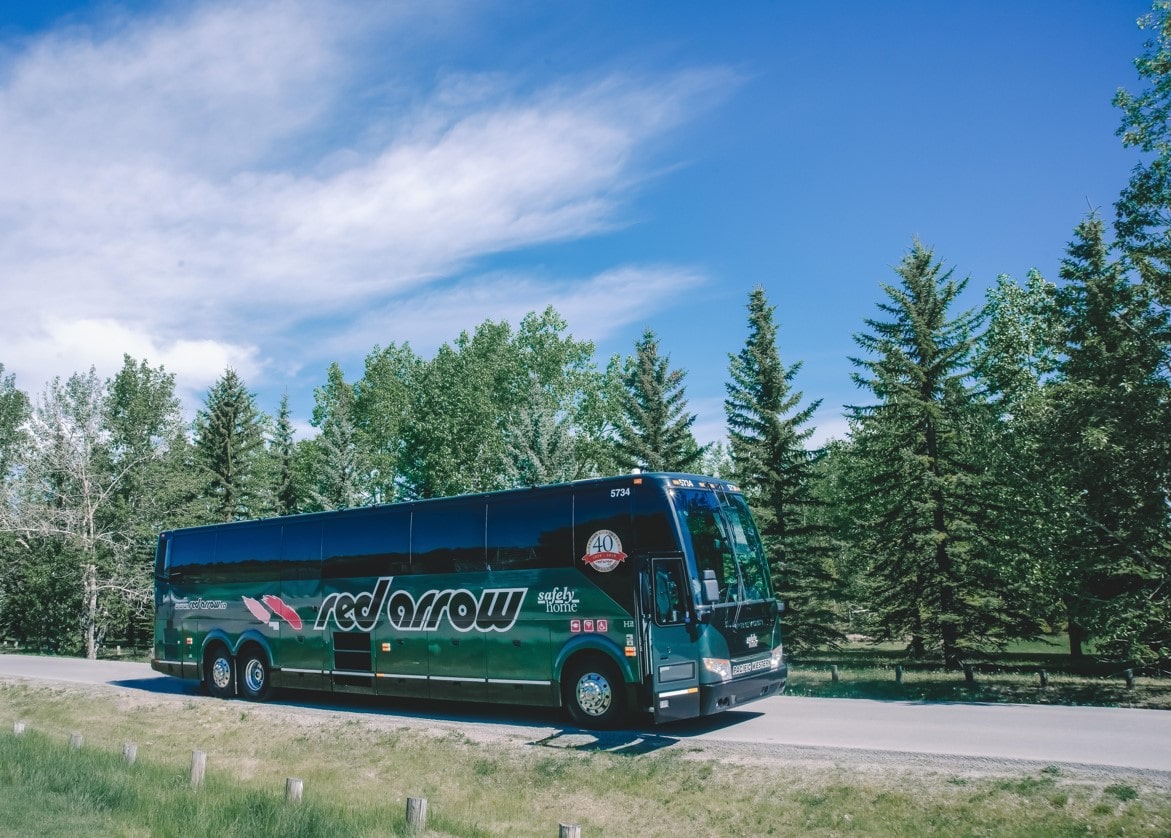 Image of a Red Arrow Bus 