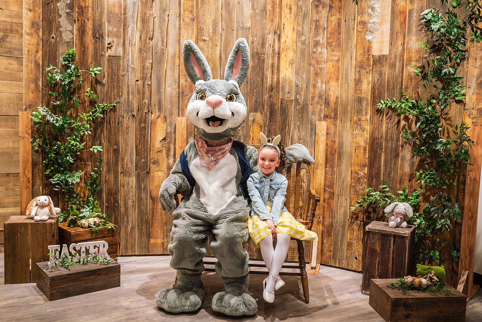 Image of an Easter bunny at Bower Place 