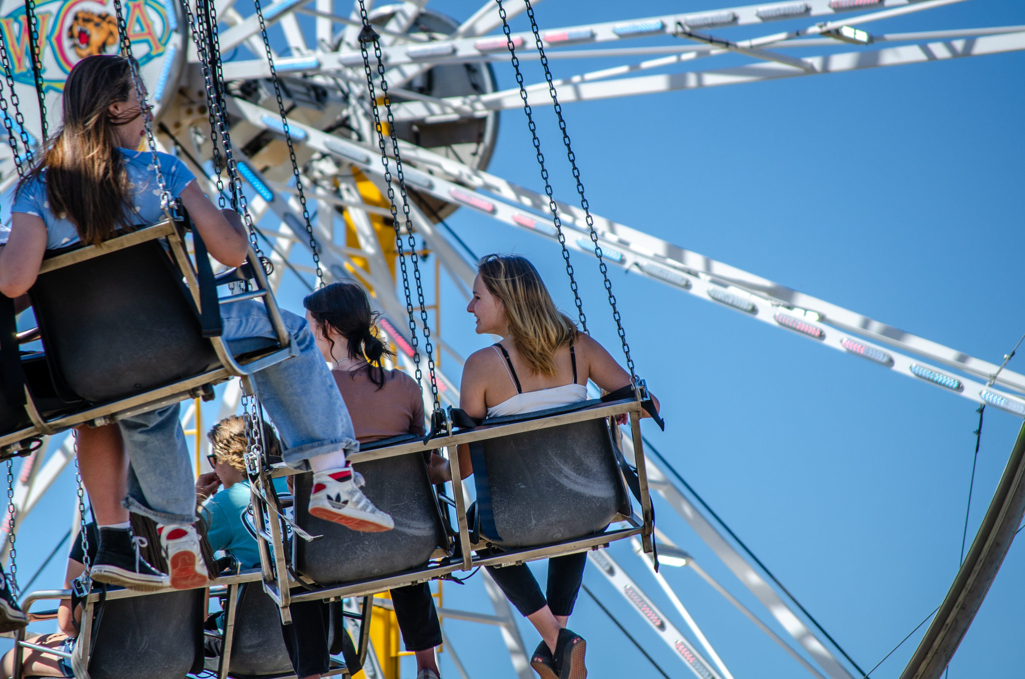 Image of the Westerner Days midway festivities