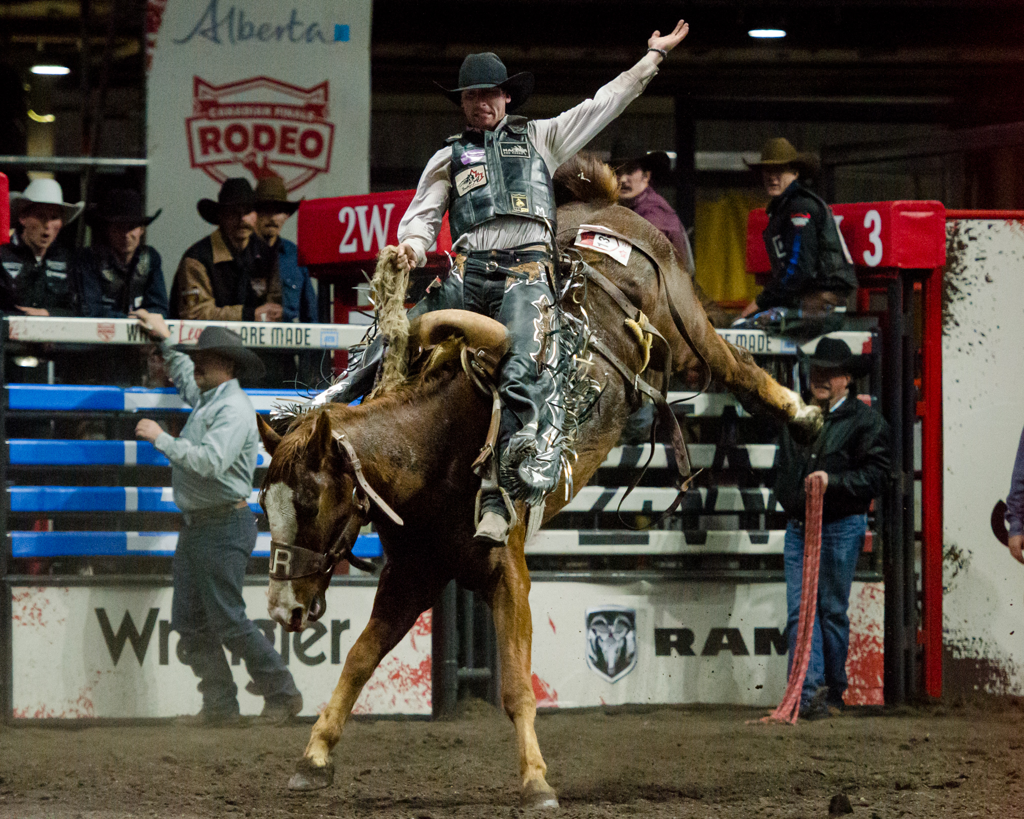 Image of a performer at the CFR in Red Deer