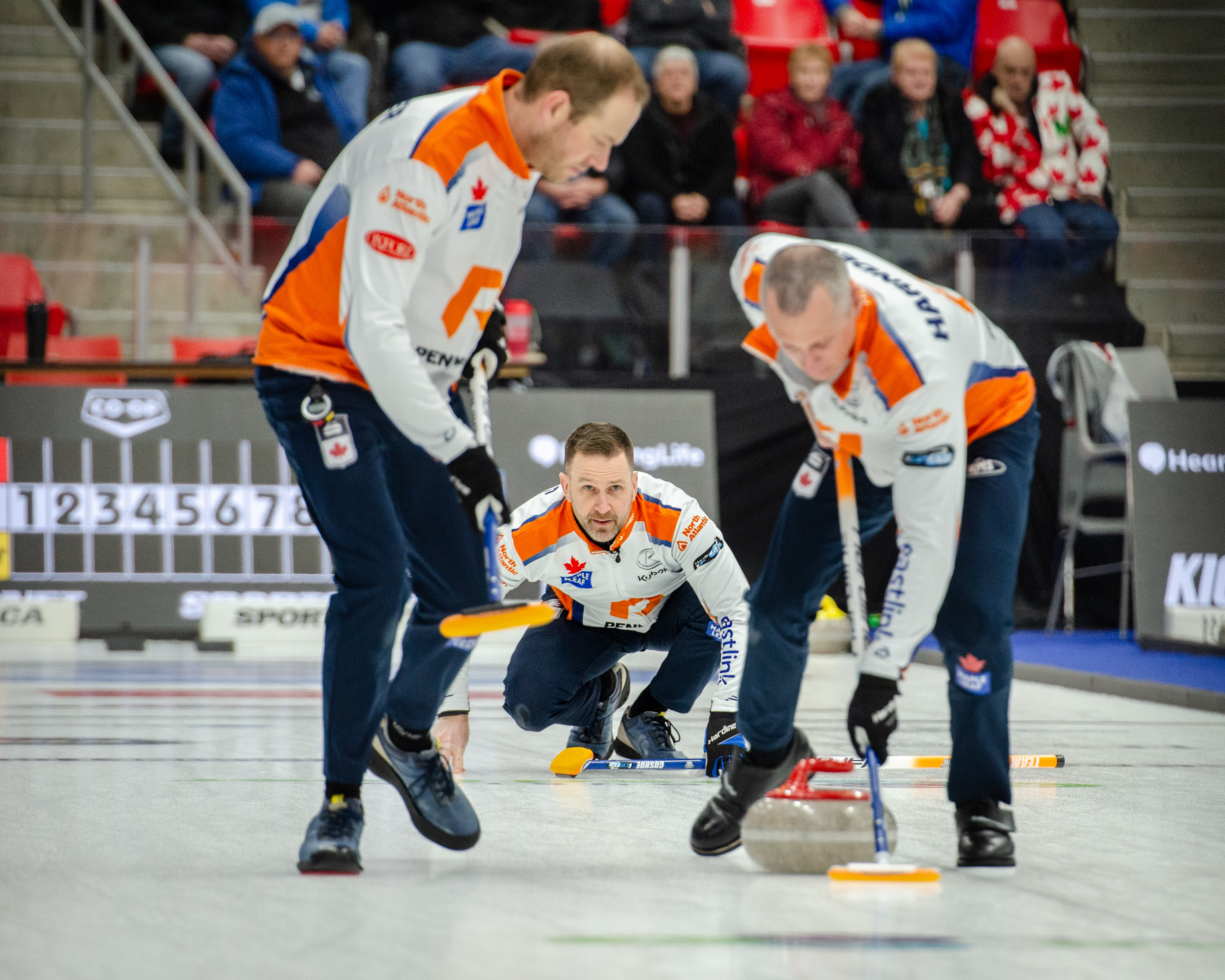 Image of a curling team at the Grand Slam of curling