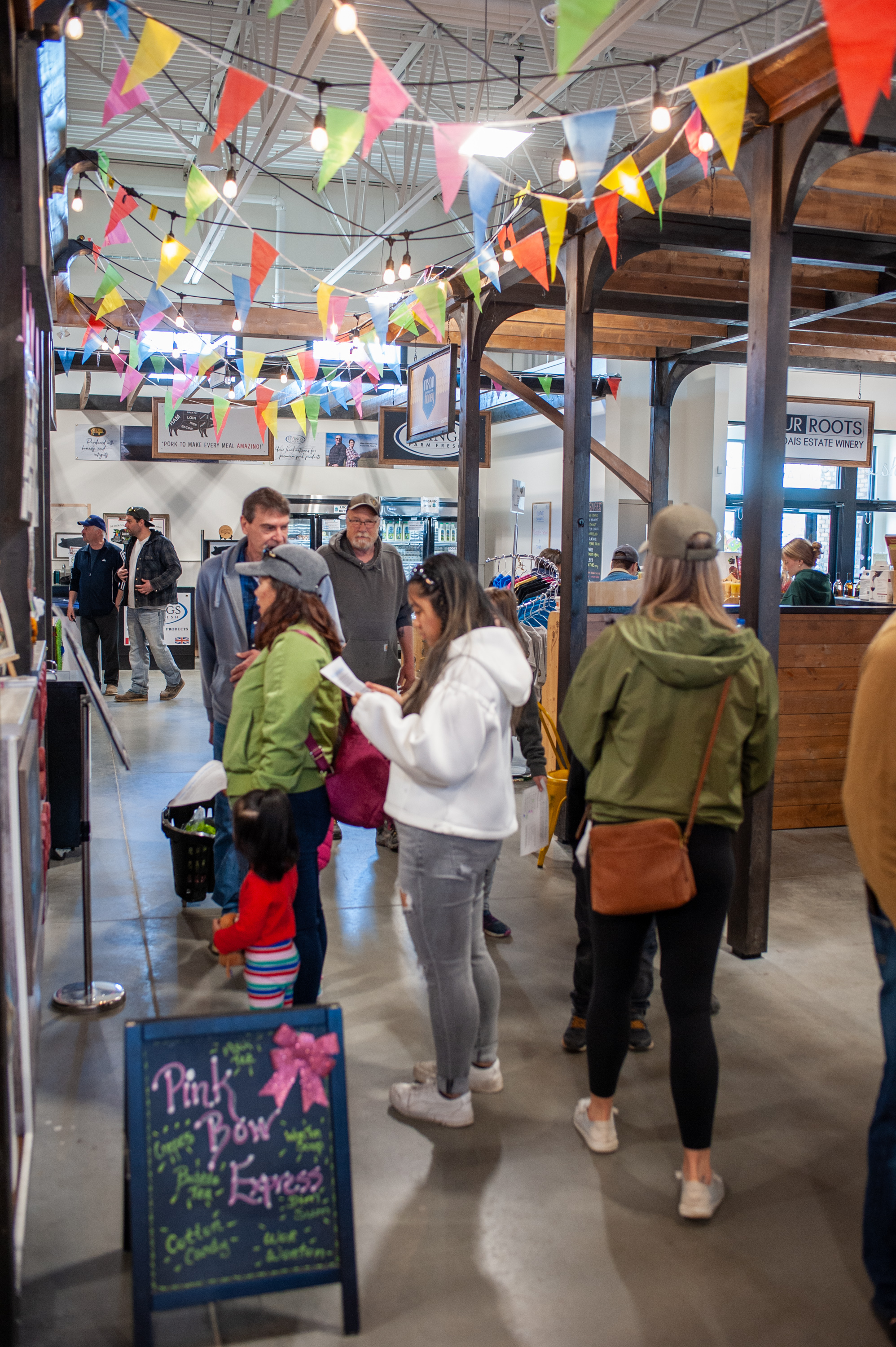 Image of the market during an event 